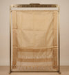 Gold Organza Dupatta with Golden Beads Work & Tassel Border