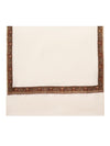 Ivory Woolen Mens Shawl with Traditional Multicolour Embroidered Border (80 x 40 Inches)