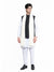 Solid Ivory Fine Wool Mens Shawl – Soft Winter Wrap (80 x 40 Inches)