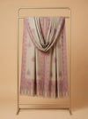 Regal Kani Woven Paisley Border Wool Blend Beige Stole | Kashmiri Inspired