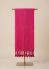Everyday Solid Textured Viscose Pink Women's Stole | Lightweight Wrap