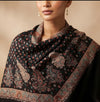 Naqsh-e-Kashmir Kani Woven All-Over Paisley Jacquard Black Shawl