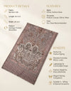Everyday Bamboo Silk Heritage Printed Reversible Beige Stole