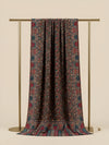 Everday Bamboo Silk Floral Kalamkari Printed Brown Stole