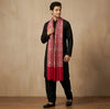 Mir-e-Khas Kashmiri Sozni Jaal Pink Shawl for Men – Wool Blend