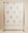 Organza Zari Buta Mens Dupatta – Off White Tone with Gold Woven Design