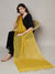 Yellow Sheer Handwoven Cotton Dupatta with Tassel Finish (Size: 2.5x1 m Approx)