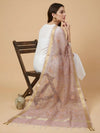 Lavender Organza Meena Jaal Dupatta | Elegant Sheer Festive Drape