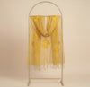 Cotton Embroidered Mens Dupatta – Yellow Tone with Buta Work