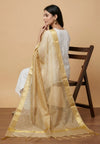 Gold Lightweight Cotton Silk Dotted Dupatta | Elegant Everyday Ethnic Drape