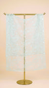 White Organza Embroidered Dupatta for Women with Paisley & Floral