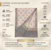 Naqsh-e-Kashmir Woven Kani Jacquard Floral Shawl with Traditional White Border & Panel