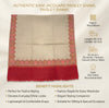 Naqsh-e-Kashmir Woven Kani Jacquard Maroon Shawl with Solid Panel & Traditional Border
