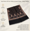 Naqsh-e-Kashmir Kani Woven All-Over Paisley Jacquard Black Shawl
