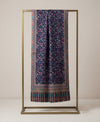 Signature Kalamkari Printed Bamboo Silk Blue Stole