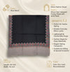 Naqsh-e-Kashmir Woven Kani Jacquard Black Shawl with Solid Panel & Traditional Border