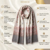 Naqsh-e-Kashmir Woven Kani Jacquard White Shawl with All-Over Buttis & Solid Panel