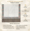 Naqsh-e-Kashmir Woven Kani Jacquard White Shawl with Solid Panel & Traditional Border