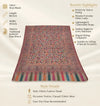 Mir-e-Khas Traditional Kashmiri Kani Weave Brown Shawl for Men – Wool Blend