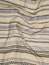 Woolen Zig-Zag Moonlight Zari Women Stole | Traditional Winter Wrap (80 x 28 Inches)