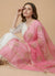 Elegant Pink Cotton Zari Buta Dupatta | Lightweight Ethnic Drape