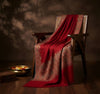 Naqsh-e-Kashmir Woven Kani Jacquard Border Maroon Shawl | Wool Blend