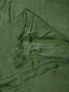 Bottle Green Solid Cotton Dupatta with Subtle Texture & Tassel Ends (Size: 2.5x1 m Approx)
