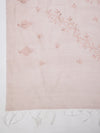 Pink Chanderi Cotton Dupatta with Subtle Floral Embroidery (Size: 2.5x1 m Approx)