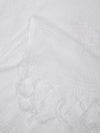 White Cotton Woven Check Dupatta with Tassel Detailing (Size: 2.5x1 m Approx)