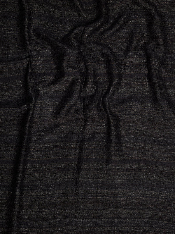Reversible Woolen Women Stole with Fine Striped Weave | Soft Wrap (80 × 28 Inches)