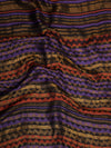 Woolen Zig-Zag Moonlight Zari Women Stole | Traditional Winter Wrap (80 x 28 Inches)