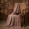 Mir-e-Khas Men's Kashmir-Inspired Kani Paisley & Geometric Border Wool Blend Brown Shawl
