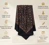 Mir-e-Khas Men's Kashmir-Inspired Jamawar Floral Paisley Vine Blue Shawl