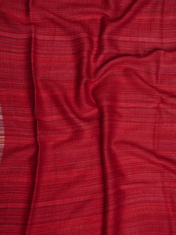 Reversible Woolen Women Stole with Fine Striped Weave | Soft Wrap (80 × 28 Inches)