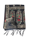 Black Paithani Silk Dupatta with Traditional Peacock Motifs (Size: 2.5x1 m Approx) Dupatta Shivmani Creations