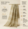 Cotton Cut Work Mens Dupatta – Beige Gold Tone with Woven Design