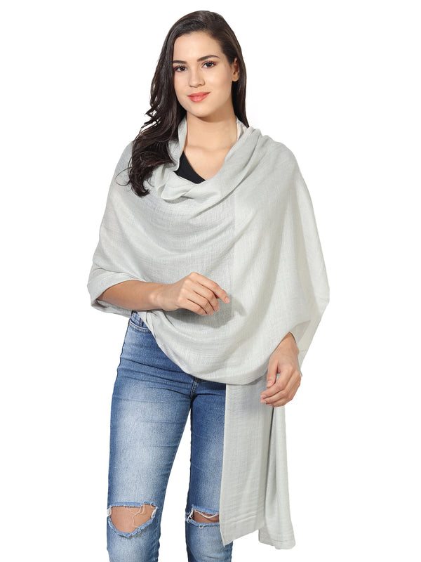 Micro Wool Solid Women Stole | Lightweight Essential (80 × 28 Inches)