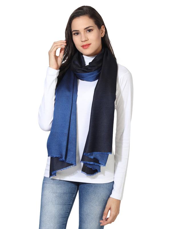 Reversible Bamboo Silk Women Stole | Elegant Dual-Tone Statement Wrap (80 × 28 Inches)