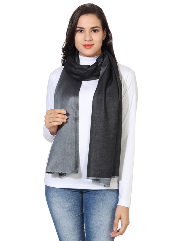 Reversible Bamboo Silk Women Stole | Elegant Dual-Tone Statement Wrap (80 × 28 Inches)