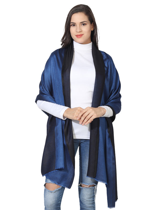 Reversible Bamboo Silk Women Stole | Elegant Dual-Tone Statement Wrap (80 × 28 Inches)