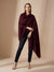 Everyday Micro Wool Solid Maroon Stole | Soft & Lightweight Wrap