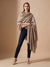 Everyday Micro Wool Solid Beige Stole | Soft & Lightweight Wrap