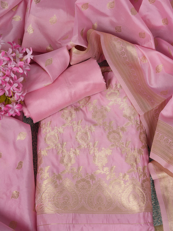 Women’s Cotton Unstitched Suit Set | Elegant Ethnic Ensemble