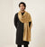 Nazneen Chiffon Mens Dupatta – Solid Gold with Elegant Lace Border