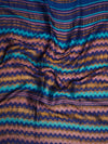 Woolen Zig-Zag Moonlight Zari Mens Stole | Heritage Wrap (80 x 28 Inches)