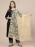 Lemon Organza Embroidered Dupatta for Women with Paisley & Floral