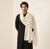 Nazneen Chiffon Mens Dupatta – Solid White with Elegant Lace Border
