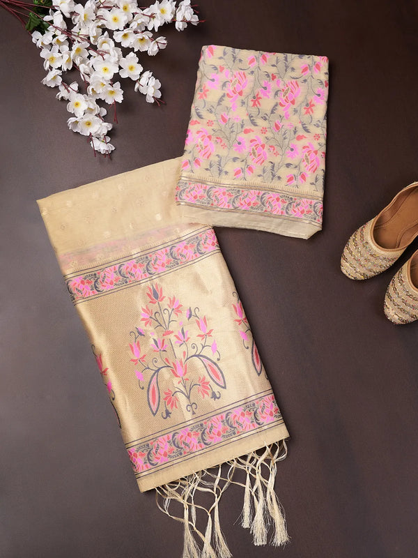 Women’s Cotton Unstitched Suit Set | Elegant Ethnic Ensemble