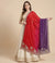 Luxe Fendi Womens Pink Dupatta with Heritage Zari Buti & Elephant Work