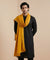 Nazneen Chiffon Mens Dupatta – Solid Yellow with Elegant Lace Border